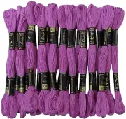 Anchor Stranded Cotton Thread for Cross Stitch/ Embroidery Color- Purple 097