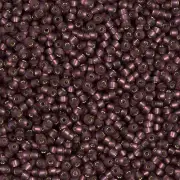 Matte Silver-Lined Dark Smoky Amethyst Miyuki Seed Beads 11/0 (11-913F-TB)