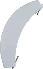 Lichtblau Door Handle with Axles in White Suitable for Bosch 00266751, Plastic Handle for Washing Machines and Washer Dryers, Spare Parts Bosch, Siemens, Balay Washing Machines & Condenser Dryers