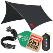 Rain Fly 12x10 Lightweight Survival Camping Tarp; 100% Waterproof; Makes a Gr...