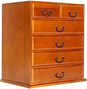 Solid Wood Filing Cabinet Desk Storage Box 5 Layers 6 Drawer Filing Cabinet Storage Cabinet Low Cabinet for A4 Paper, Magazines, Documents (Size : 37.3×25.6×40cm)
