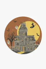 185' Round | Machine Washable Runner Rug | Kid & Pet Friendly | Indoor Rug | Fright Night Flatwoven Rug | Ruggable