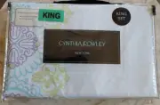 NEW - Cynthia Rowley New York 3PC King Duvet Set