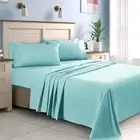 4 Set Bamboo Ultra Soft 1800TC Sheet Flat Fitted Sheet & Pillowcase Double Queen