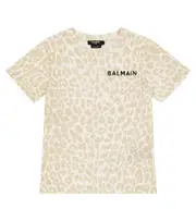 [Balmain Kids] Balmain Kids Leopard-print T-shirt Y 14 white