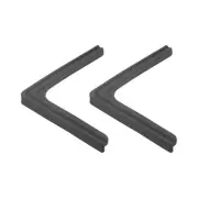 Window Corner Edge Protectors, 2Pack Mini Lace Style 70mmX9mm Black