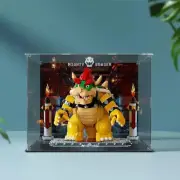 Acrylic Display Case with custom background for LEGO The Mighty Bowser 71411