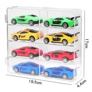 FURENMA 1/64 Scale Toy Cars Acrylic Display Case Crystal Display Shelf Showcase