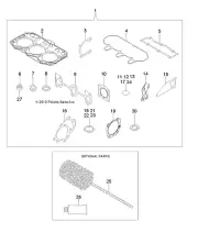 Polaris Gasket Kit, Genuine OEM Part 3070314, Qty 1