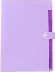 File Folder - Paperwork Files | A4 Size Portable Multifunction Storage Supplies | Paper Organizer with Color Labels and 7 Pockets for School Home Business Bill Receipt