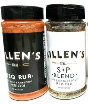 Killen's BBQ Rub and S+P Seasoning Texas - 2 Pack SET 23.25 oz