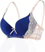 [YooMee] Women's Underwire Bra Set Full Cup Lace Bra 4 Pack of Push Up Bras