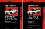 1990 Toyota 4Runner Shop Service Repair Manual Book Engine Drivetrain OEM