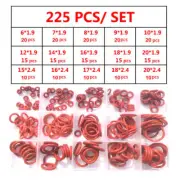 Red Silicone O Rings VMQ Seal Sealing O-Rings Washer Assortment Car Accessories (for: Peugeot)