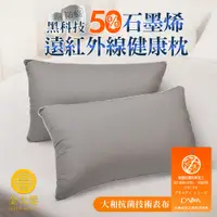 在飛比找PChome24h購物優惠-【金大器】石墨烯遠紅外線枕｜吸濕排汗除臭抗菌防蟎日本大和藥劑