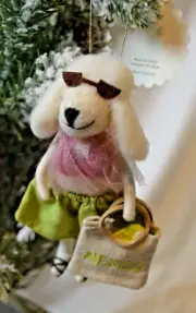 Anthropologie Travel Poodle Christmas Ornament - Mexico - NWT
