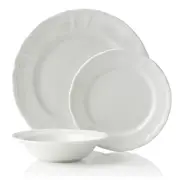 Noritake Baroque White 12 Piece Dinner Set - Robins Kitchen