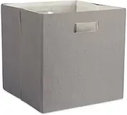 [DII] Poly-Cube Storage Collection Hard Sided, Collapsible Solid, Large, Gray