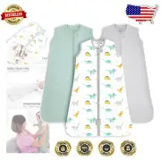 Ultra Soft 3-Pack Baby Wearable Sleep Sack 0.5 TOG, XXL for Growing Infants