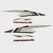 Chaparral Boat Graphic Decals 14.01288 | Vortex Red Black (6PC)