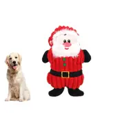 Christmas Squeaky Plush Soft Dog Toys Interactive Durable Dog Chew Toys-Santa Claus