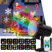 Outdoor Laser Projector Christmas Landscape Fairy Snowflake Light Snowman Xmas