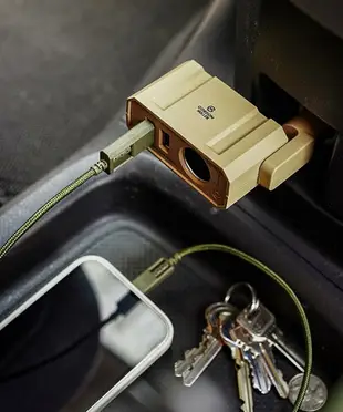 日本 GORDON MILLER 車用DC雙孔USB充電座 汽車周邊 車載充電器 USB充電 插座 充電器 工業風 插頭【小福部屋】