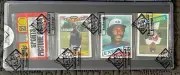 1985 Topps Rack BBCE Kirby Puckett RC And Carlton Fisk Back Jackson AS Front