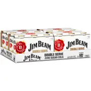 Jim Beam White Double Serve Zero 6.7% Can 375ml