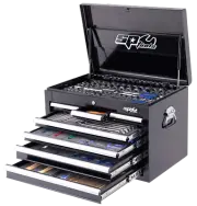 Toolkit 254Pc Metric/Sae - Black 7 Drawer Custom SP50123X_SP1
