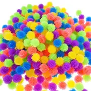 12x Cat Toys Stretch Plush Ball Toy Ball Colorful Interactive Spiky Chew Toy'BI