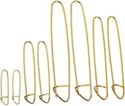 HOMSFOU 8pcs Yarn Stitch Holder Lightweight Durable Cable Knitting Needles Easy Open Close Knitting Tools Included