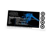 Custom Plaque sticker for Star Wars Set 7163 75021 Republic Gunship toy displays