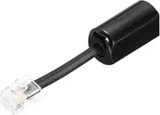 uxcell Telephone Cord Detangler, 360 Degree Rotating Tangle Free Phone Handset Cable Landline Swivel Cord, 70mm, Black