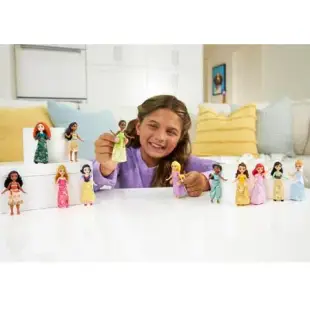 Disney迪士尼公主 經典迷你公主系列 柔軟裙子 5個可動關節 可愛娃娃玩具