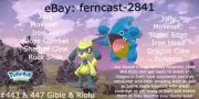 Pokemon Legends Arceus Shiny Gible and Riolu Bundle Alpha Max Effort Fast