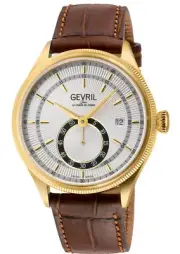 Gevril 48105 Men's Empire Swiss Automatic ETA 2895 Exhibition Case back Watch