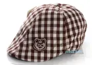 Handsome Plaid Everyday Baby Boy Cotton Hat Cap Beanie / 6 month-2 yrs