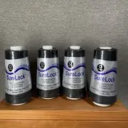 Coats Talon Surelock 4 Spools Black Polyester Thread, Multi-purpose, 3000 Yds