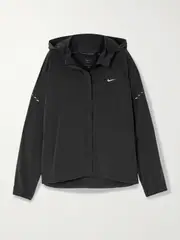 [Nike] Nike - Swift Hooded Stretch-jersey Jacket - Black - medium medium Black