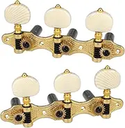 Labymos 2 Planks Classical Guitar Tuning Peg Acoustic Guitar Tuners 1:18 Tuning Key 3 Left 3 Right Guitars Knobs Replacement