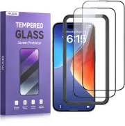 Screen Protector for iPhone 15 Plus [6.7 Inch][2-Pack] Tempered Glass with Ea...