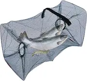 Fishing Bait Trap - Crab Trap Bait - Ciollapse Fishing Traps with Durable Mesh, Metal Frame, Zippered Bait Bag, Easy Fold Design for Catching Fish, Crabs, and Lobsters