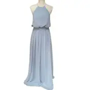 JJ's House Dress Womens 10 A-Line Scoop Neck Floor- Length Chiffon Bridesmaid