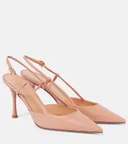 [Gianvito Rossi] Gianvito Rossi Ascent 85 leather slingback pumps AU 10 pink