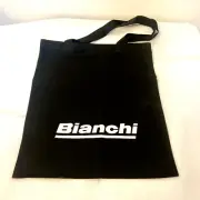 Bianchi Tote Bag Black Color White Logo W310×H360mm Novelty