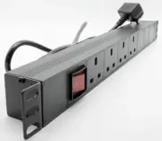 LMS DATA - 1U 4 Way Switched 13A Mains Sockets Horizontal PDU