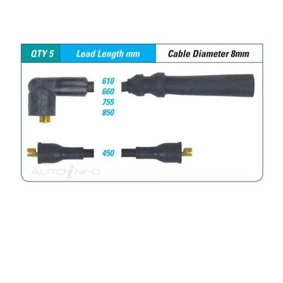 PAT Ignition Lead Set For Chrysler Sigma Galant GE 1.6L 4G32 14 8V SOHC