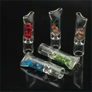 5pc Reusable Glass Filter Cigarette Holder Smoking Accessaries For Hand-rolling