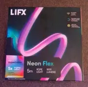 LIFX LED Strip Lights 5M RGBW Wi-Fi Plug-In Neon Flex Alexa/Google/HomeKit/Siri
